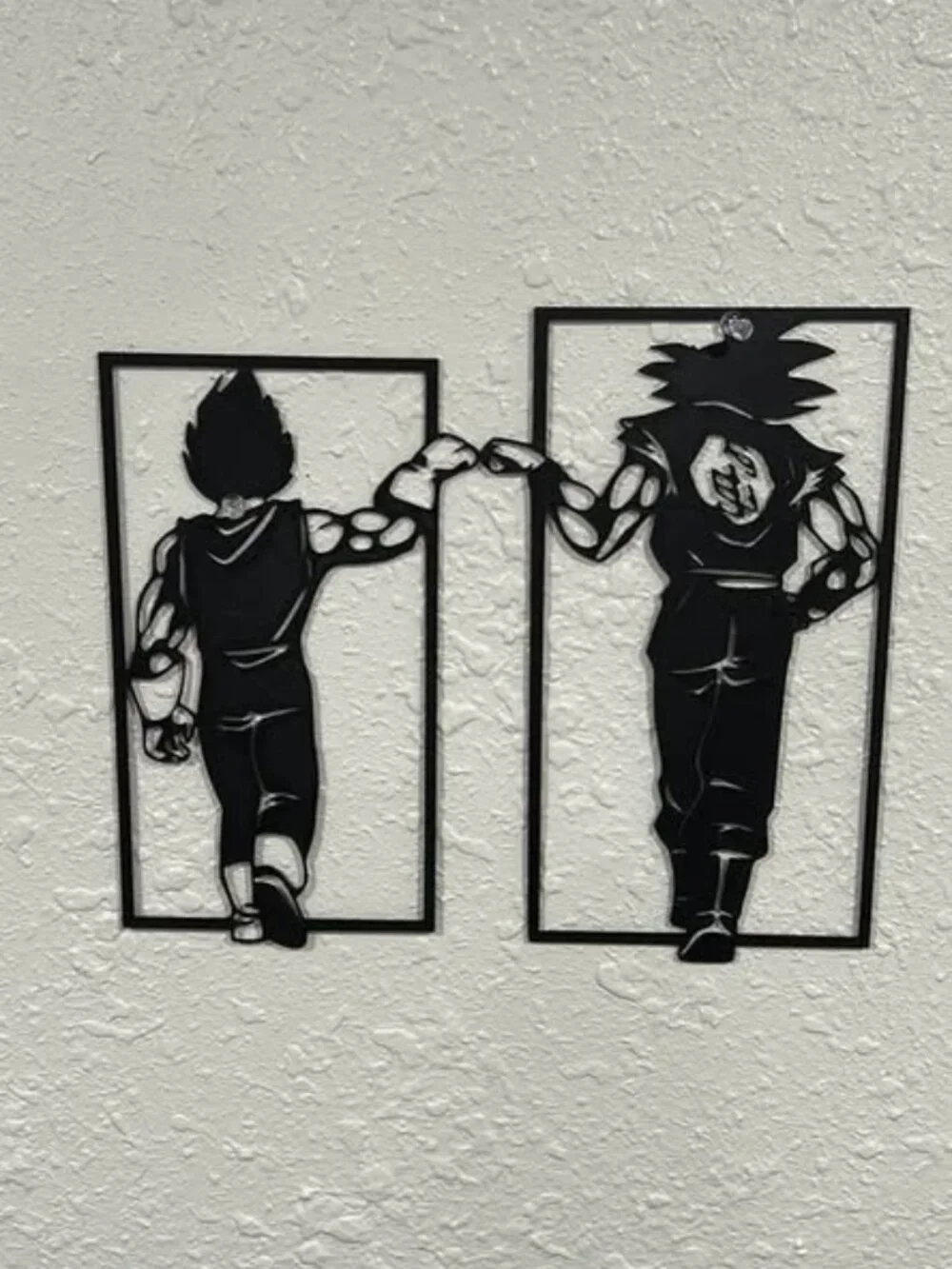 Goku & Vegeta Inspired Wall Art Set (2 Piece) | 3D Printed Dragon Ball Decor